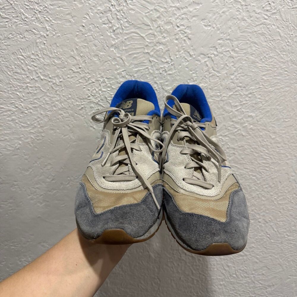 NEW BALANCE 997H CM997HTV BEIGE BLUE MENS 10.5 CORDURA FABRIC